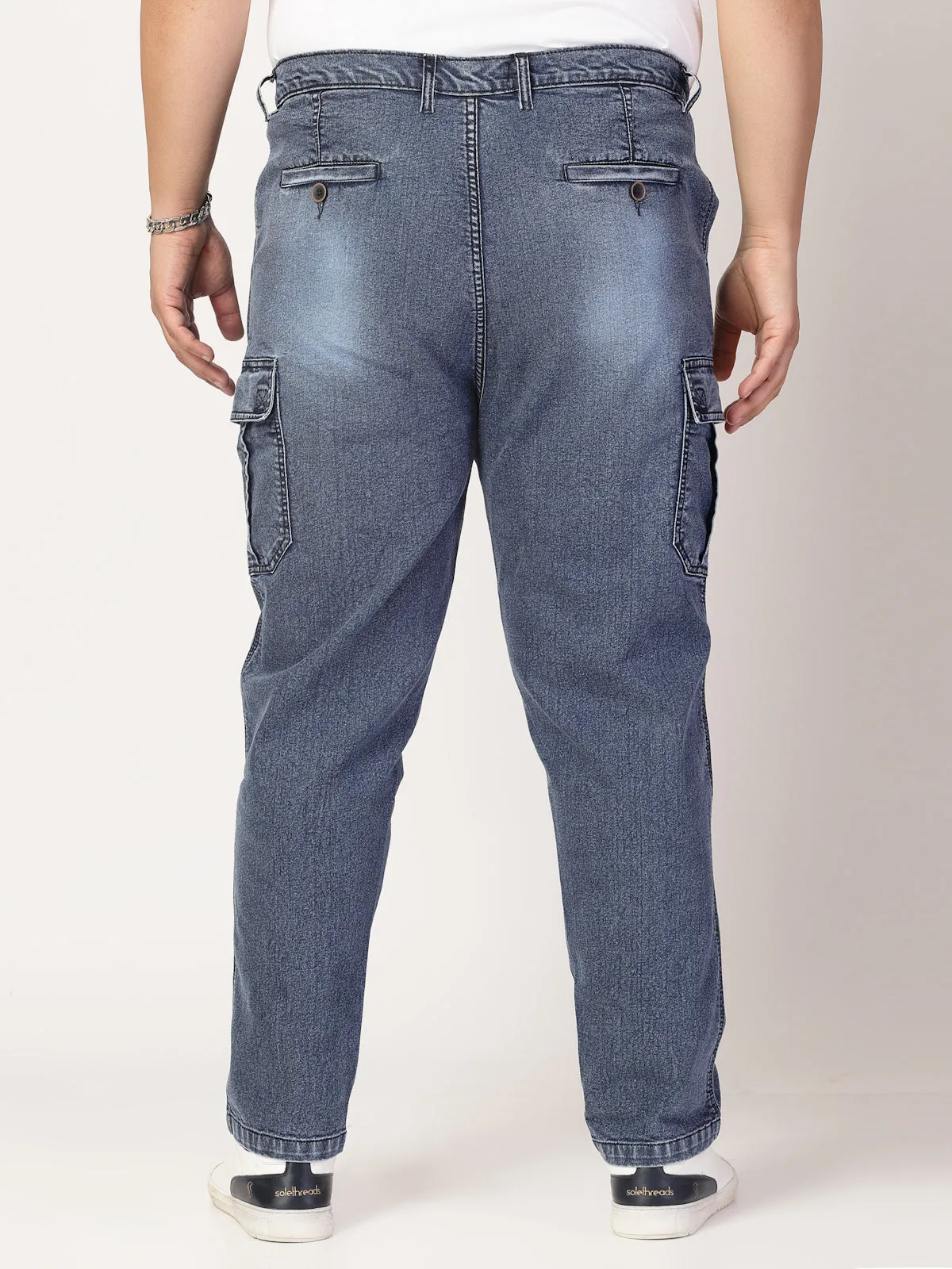 Men Comfort Clean Look Light Fade Stretchable Jogger Jeans